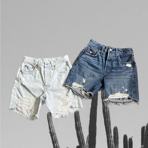 Levi’s 501 mid length short lot